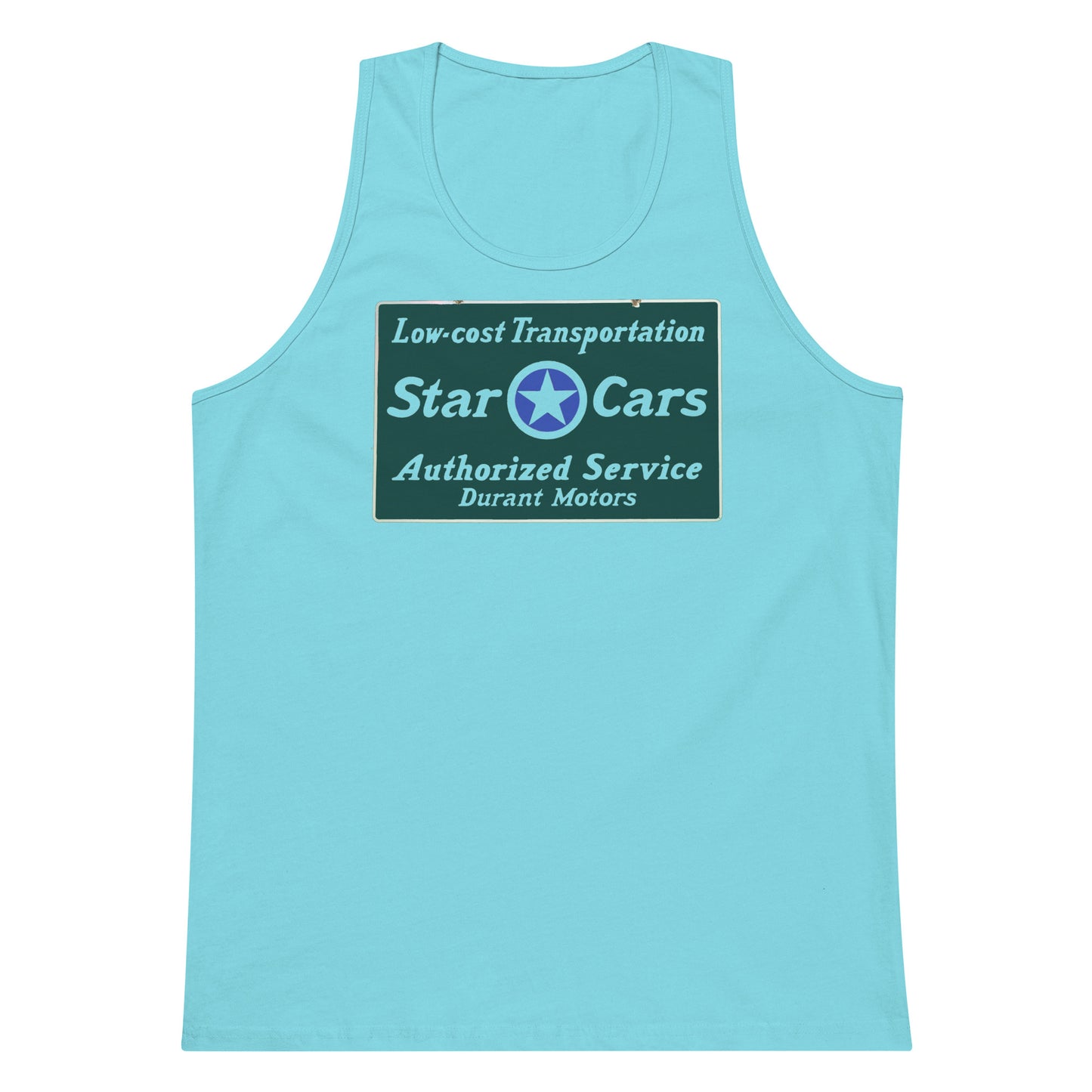 Retro Star Cars Porcelin Style Painted Men’s premium tank top