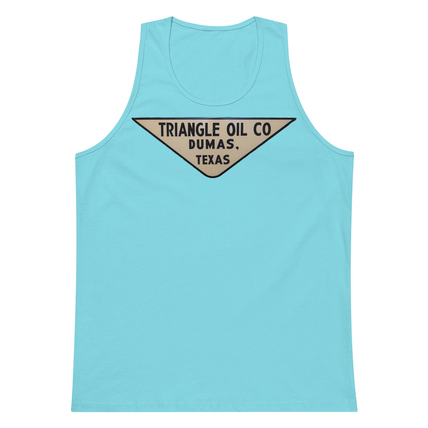 Retro Triangle Oil Company Tin Style Men’s premium tank top