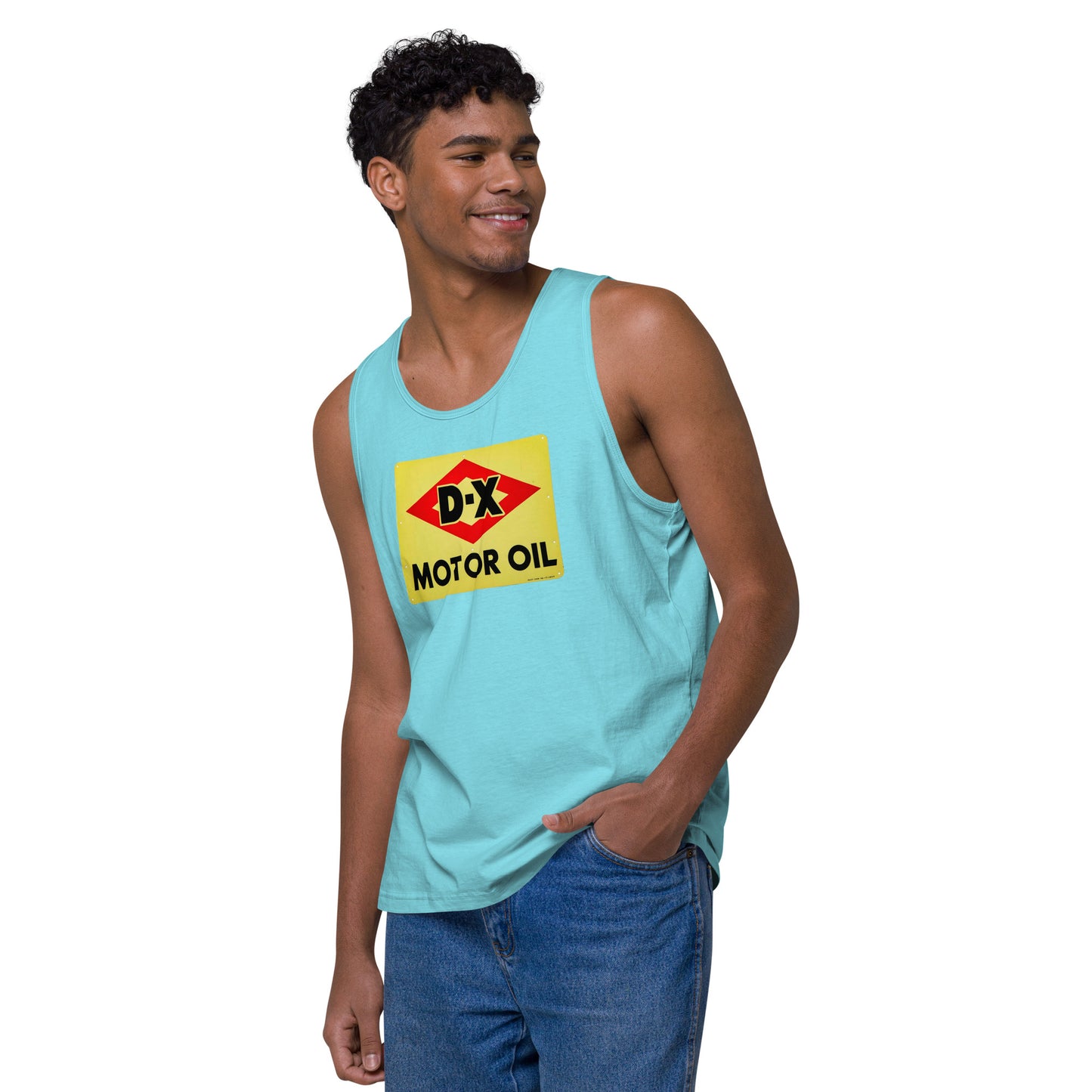 DX Oil Vintage Sign Style Men’s premium tank top