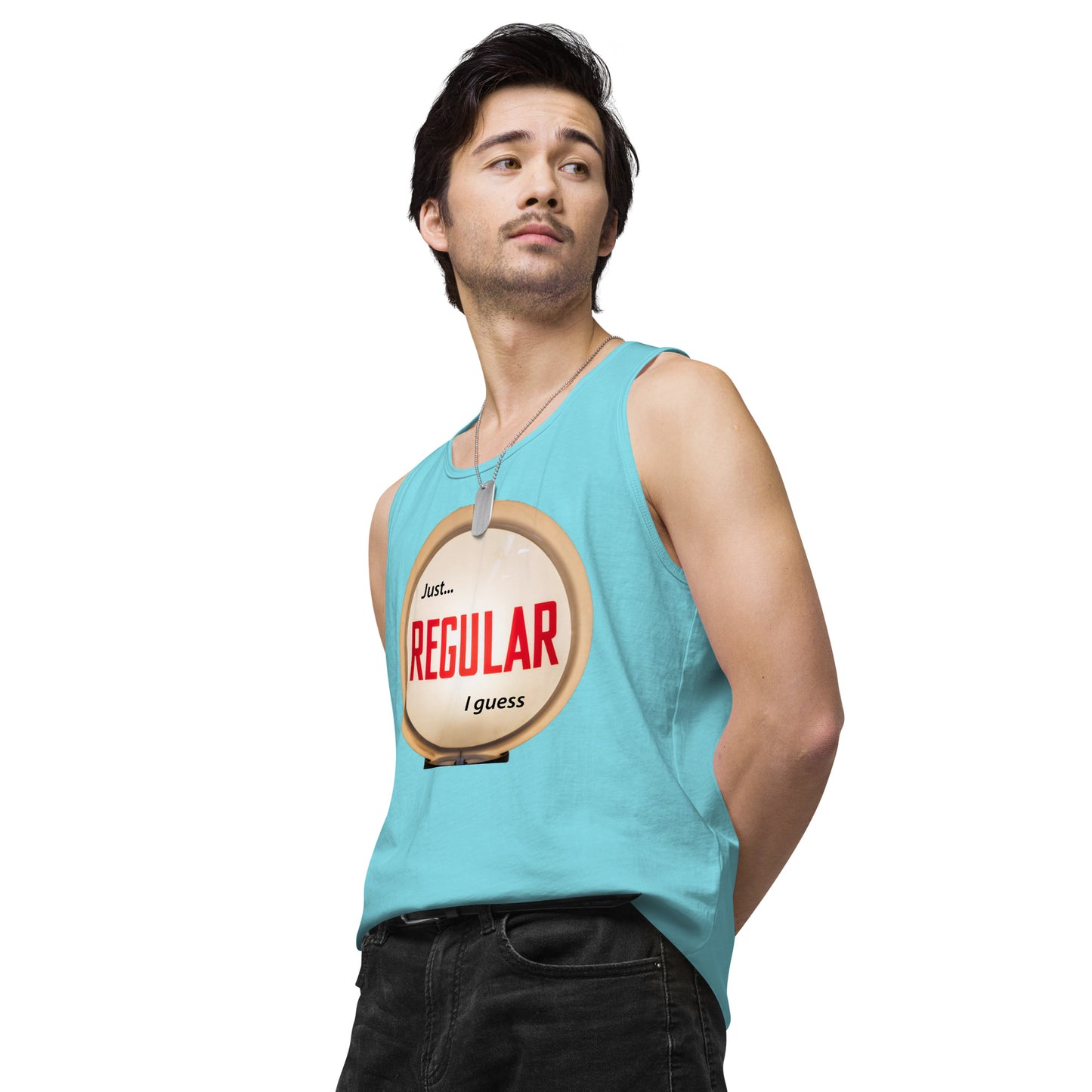 Retro Gas Globe Style Regular Men’s premium tank top