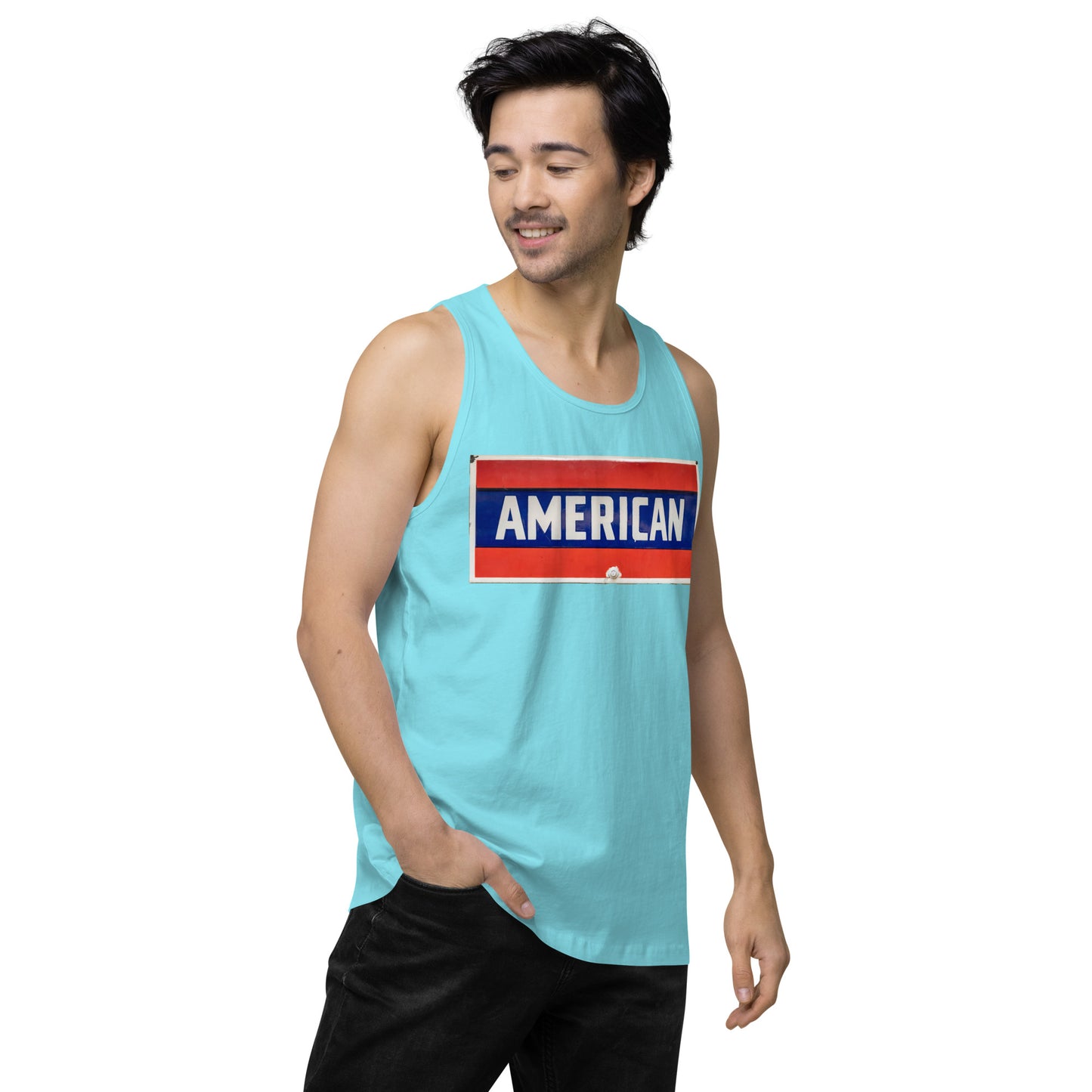 American Sign Porcelain Vintage Style Men’s premium tank top