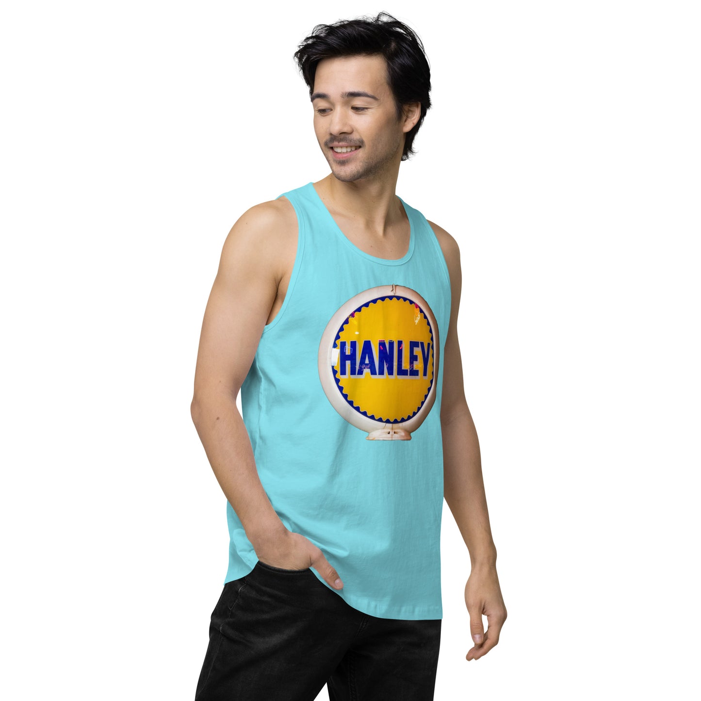 Retro Gas Globe Handly Men’s premium tank top