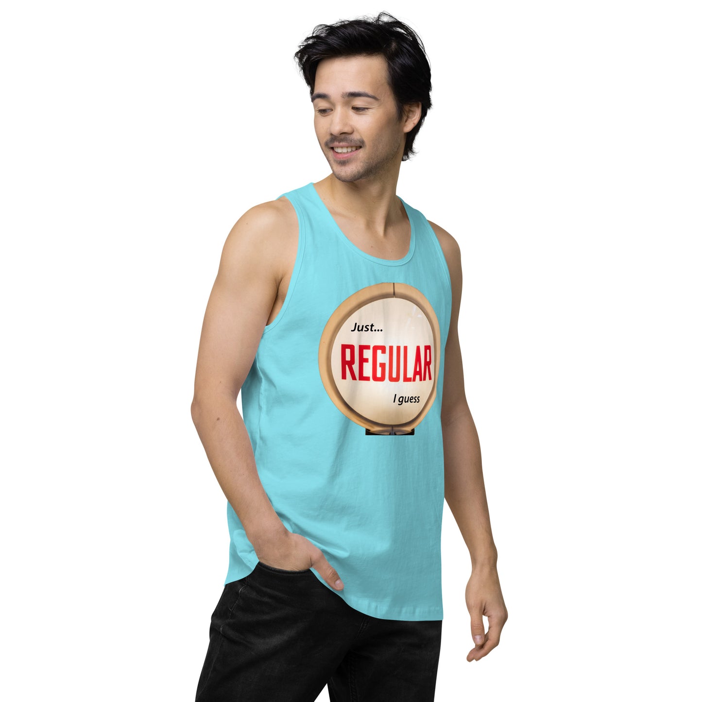 Retro Gas Globe Style Regular Men’s premium tank top