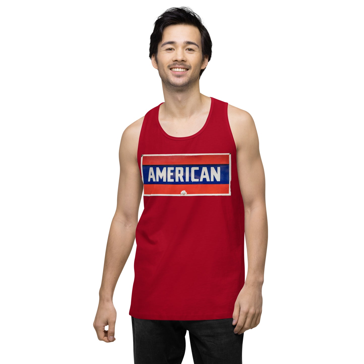 American Sign Porcelain Vintage Style Men’s premium tank top