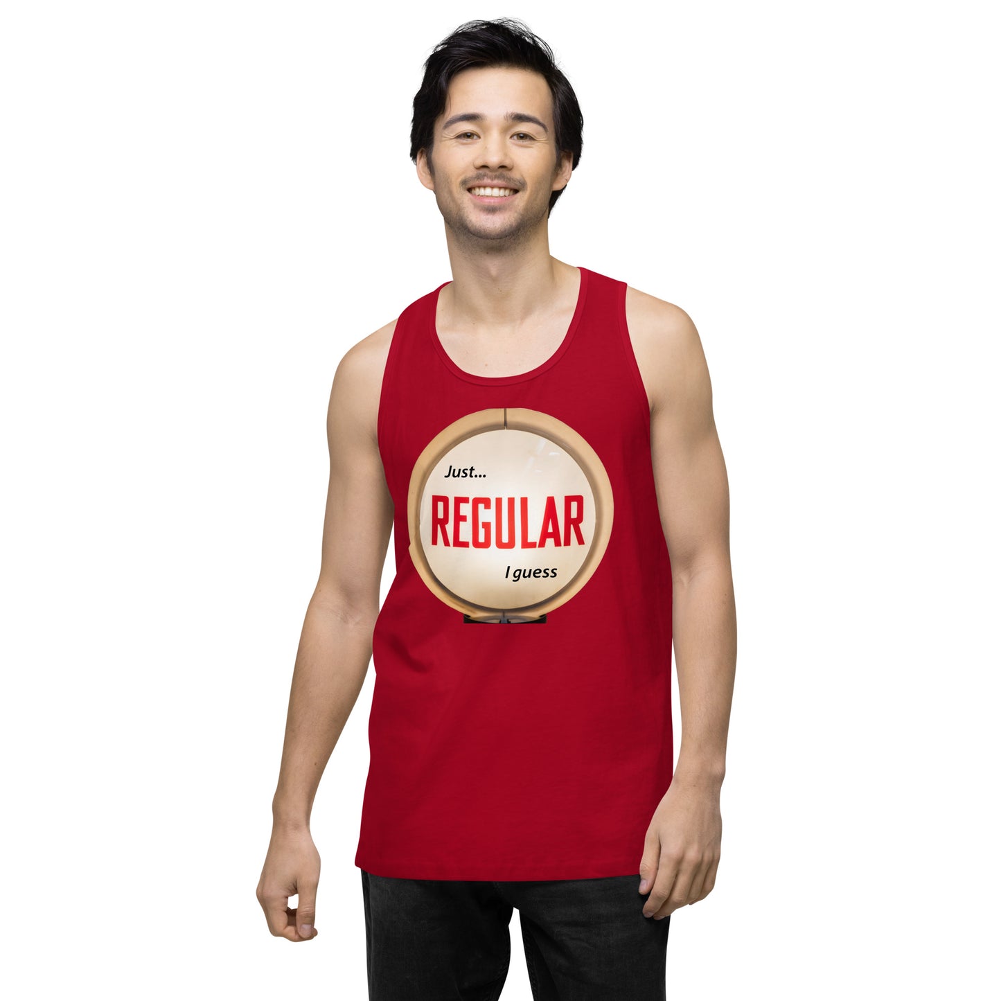 Retro Gas Globe Style Regular Men’s premium tank top