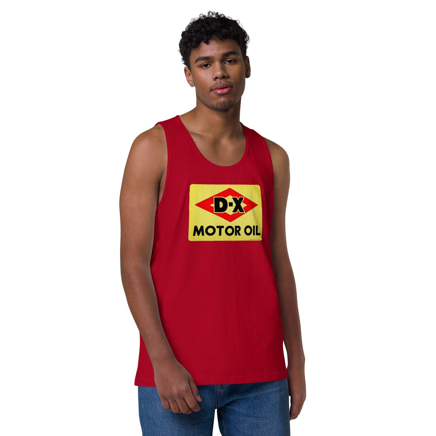 DX Oil Vintage Sign Style Men’s premium tank top