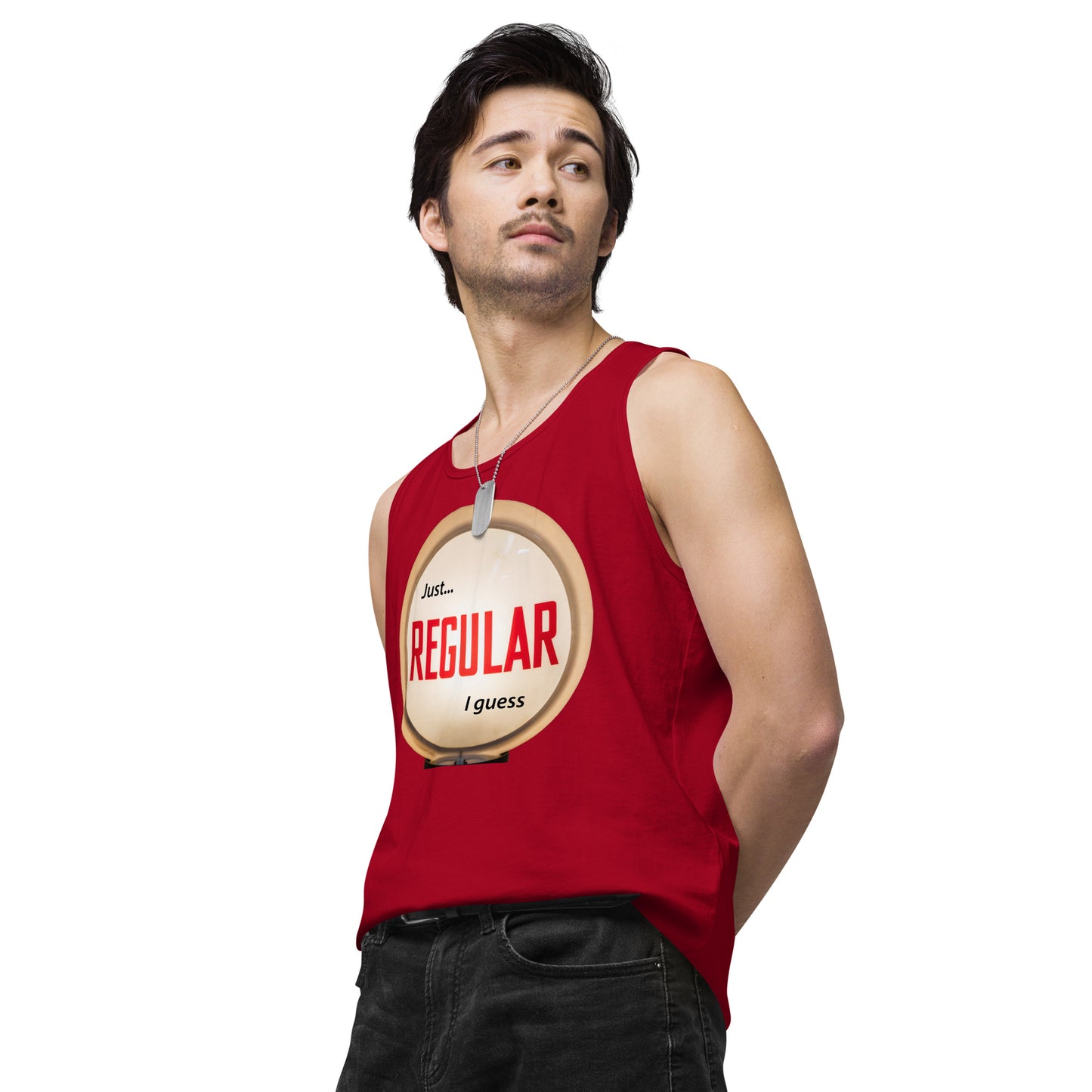 Retro Gas Globe Style Regular Men’s premium tank top