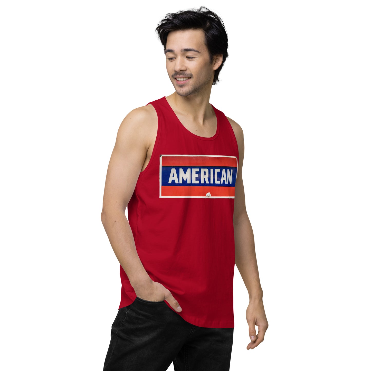 American Sign Porcelain Vintage Style Men’s premium tank top