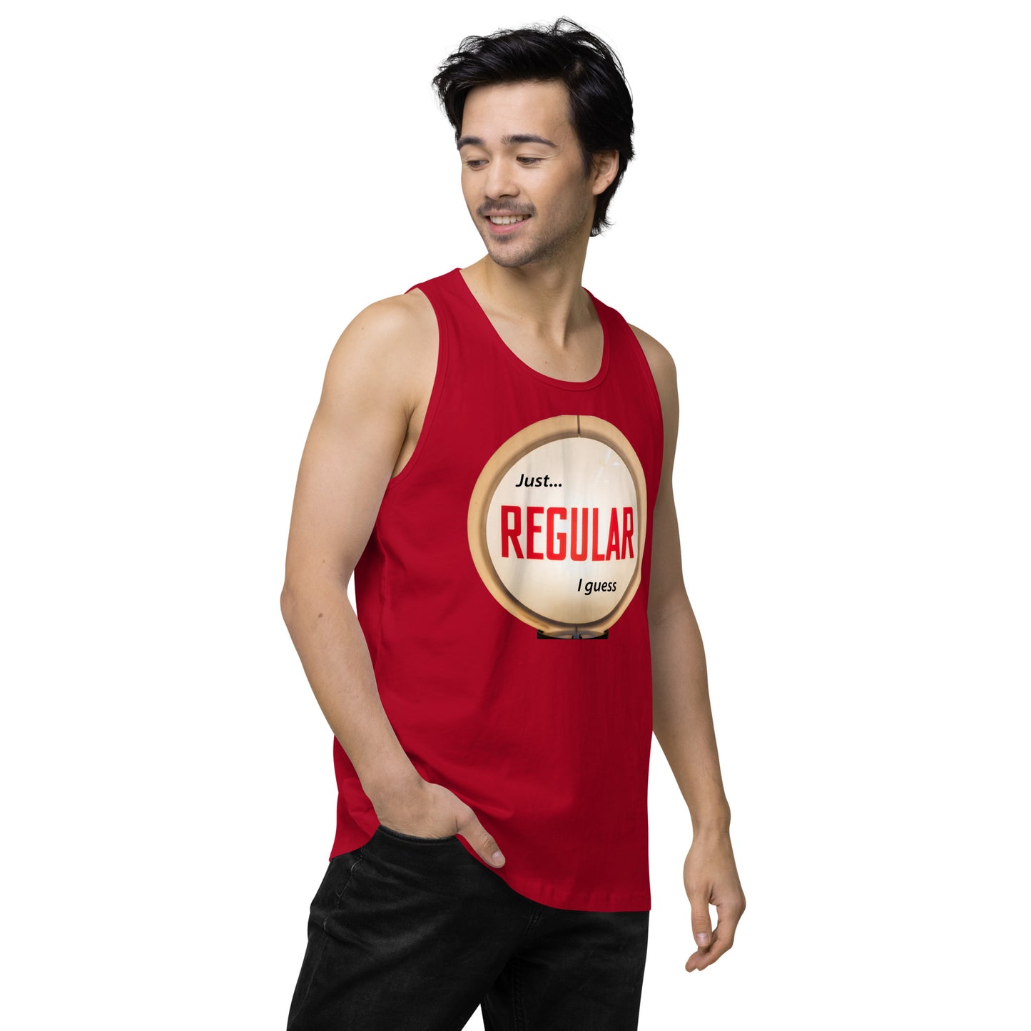 Retro Gas Globe Style Regular Men’s premium tank top