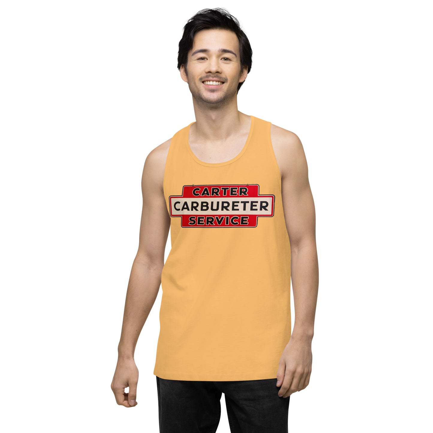 Carter Carbs Tin Style Shop Sign Men’s premium tank top