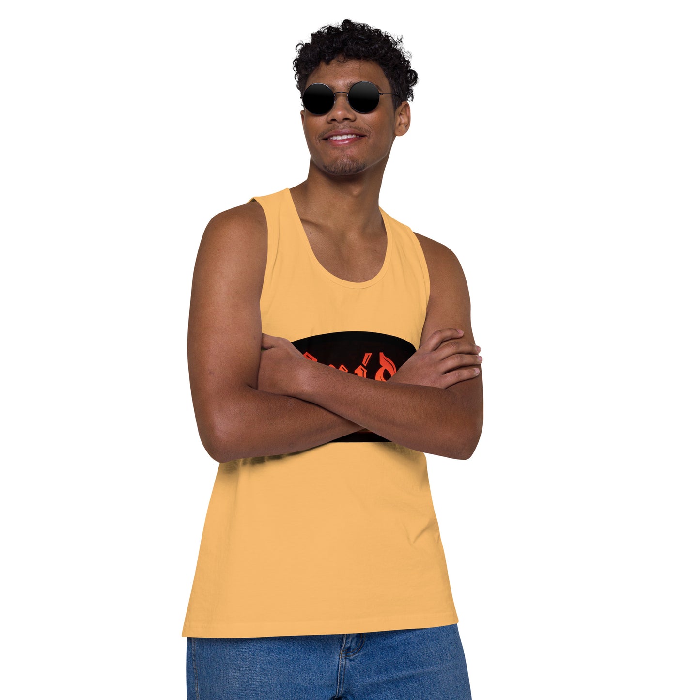 Vintage Battery Sign Men’s premium tank top