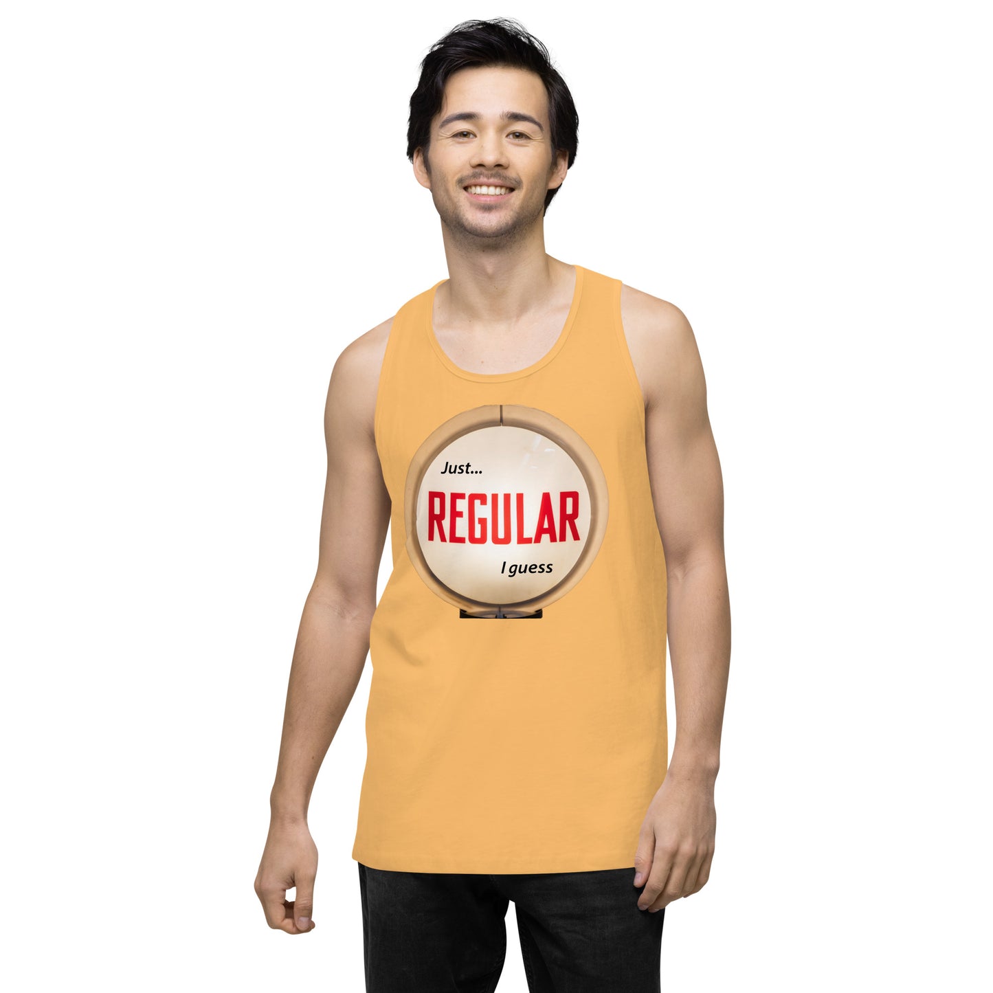 Retro Gas Globe Style Regular Men’s premium tank top