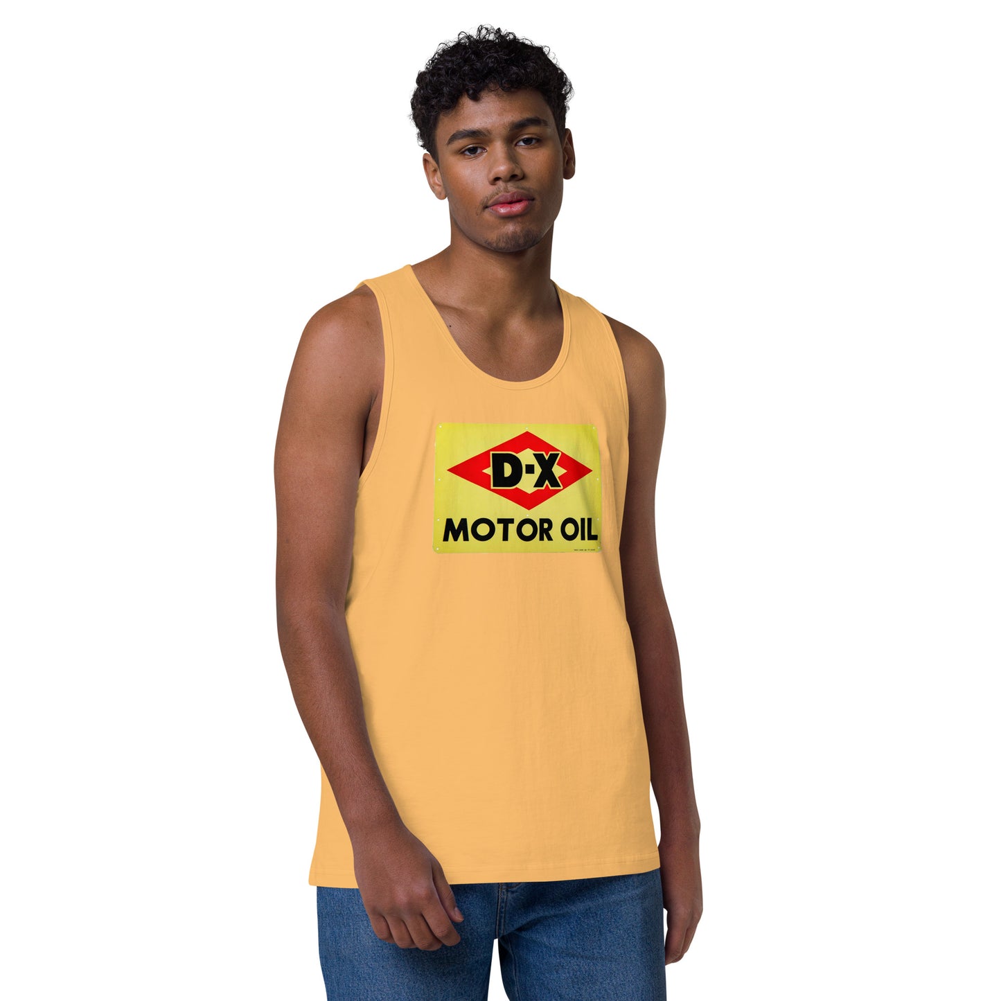 DX Oil Vintage Sign Style Men’s premium tank top