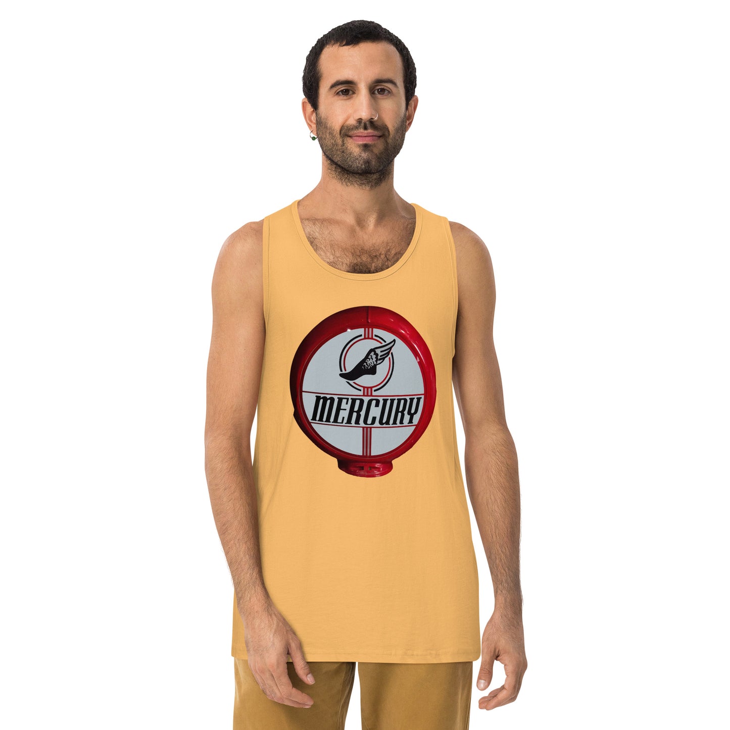 Retro Mercury Gas Globe Style Men’s premium tank top