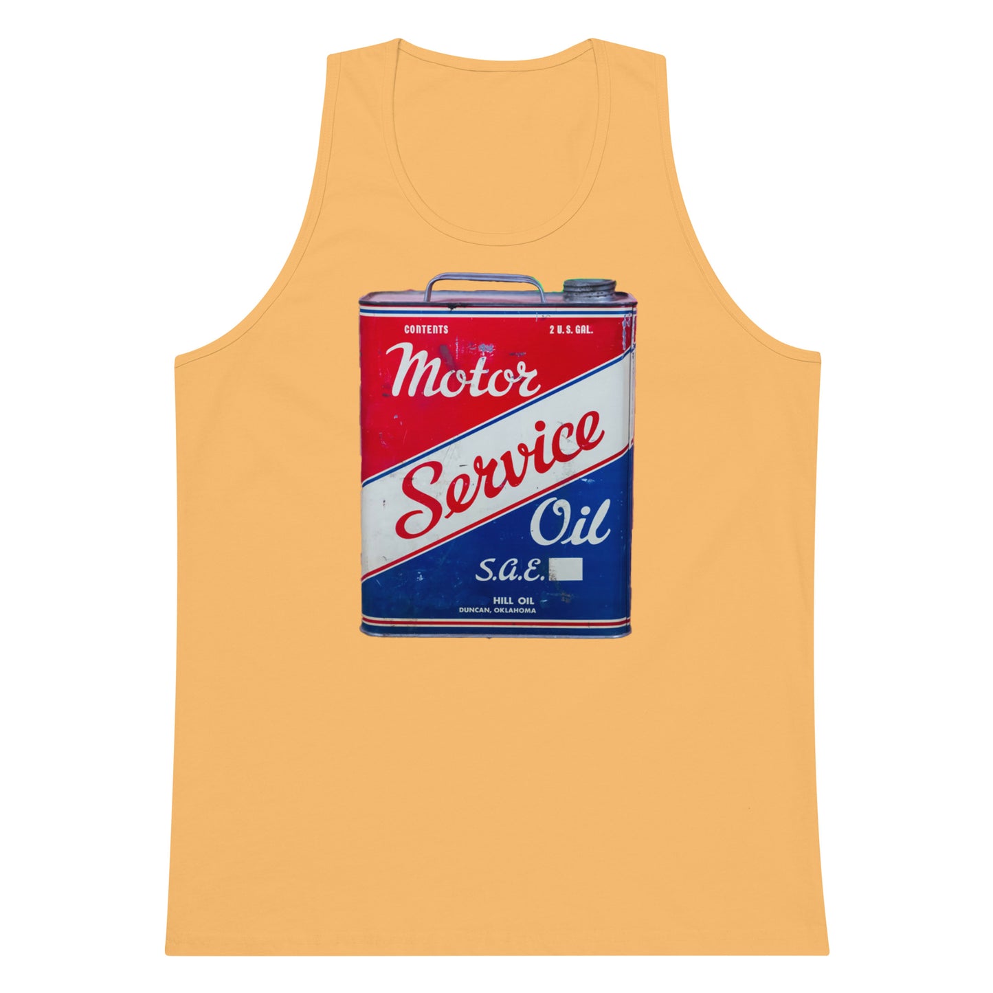 Vintage Service Oil Can Patina Style Men’s premium tank top