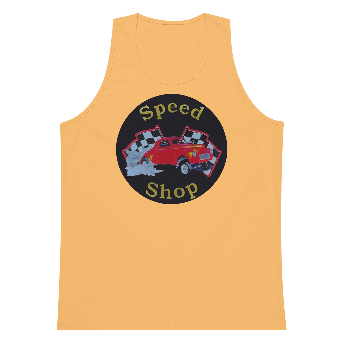 Retro Speed Shop Tin Style Men’s premium tank top