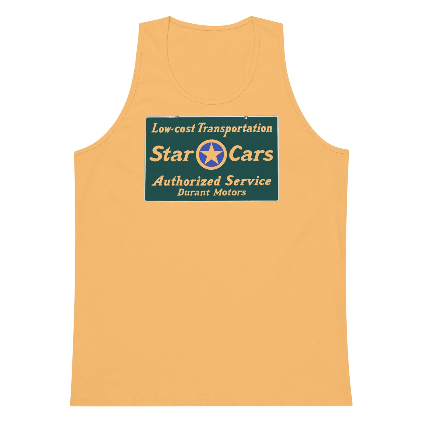 Retro Star Cars Porcelin Style Painted Men’s premium tank top