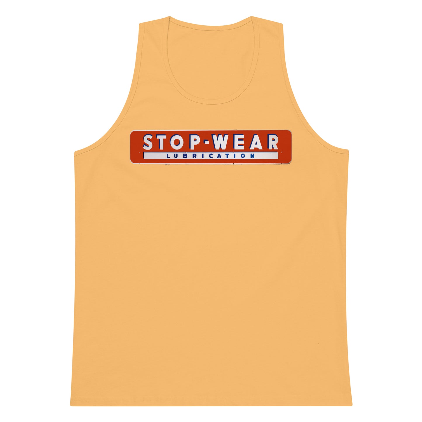 Retro Stop Wear Lube Painted Sign Men’s premium tank top