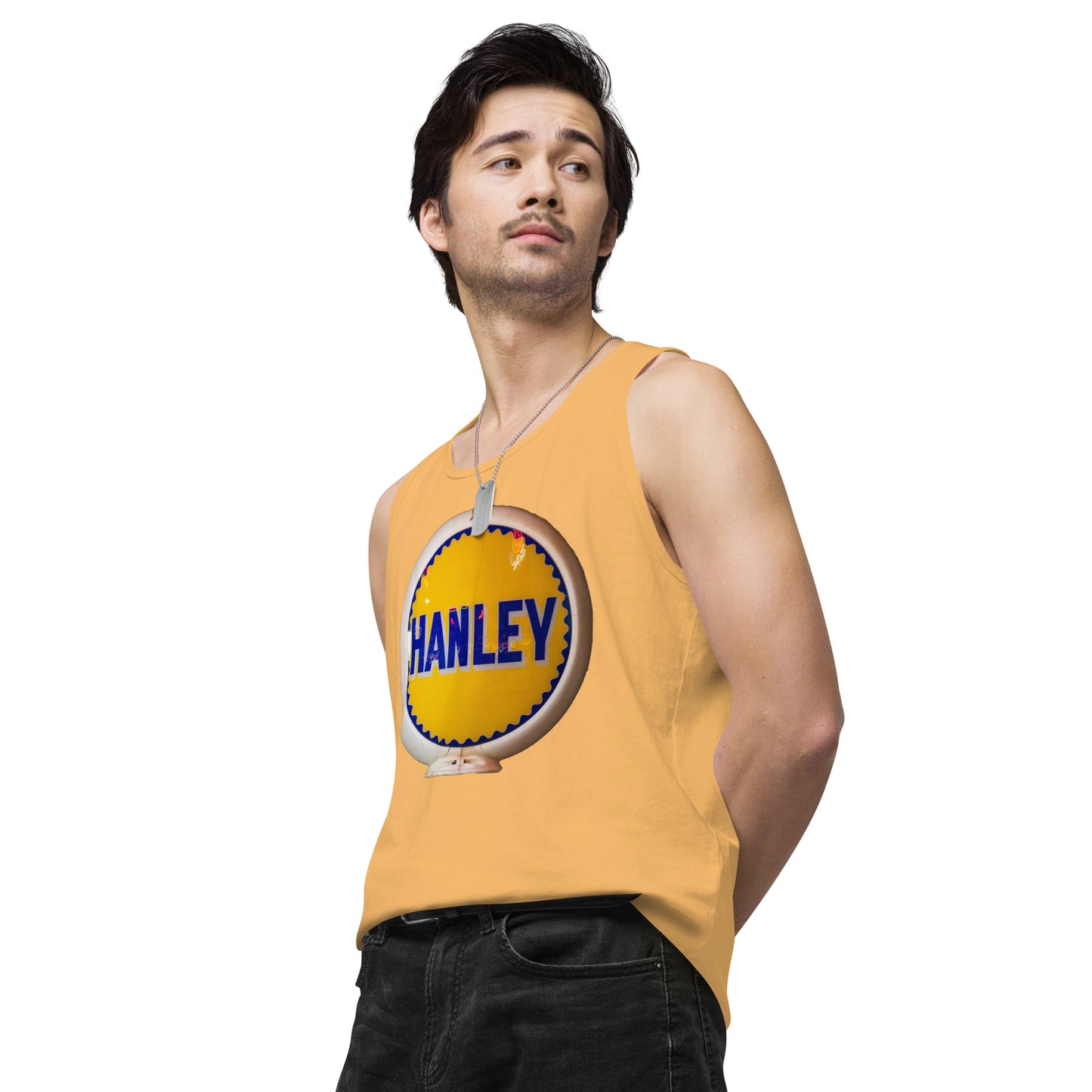 Retro Gas Globe Handly Men’s premium tank top