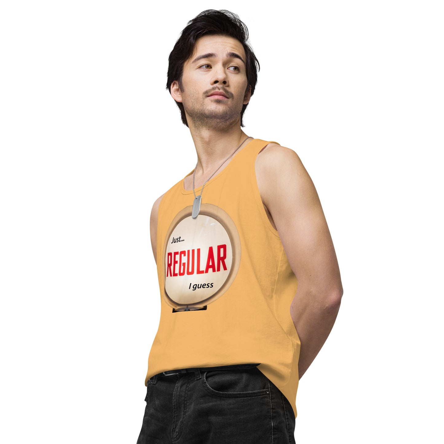 Retro Gas Globe Style Regular Men’s premium tank top