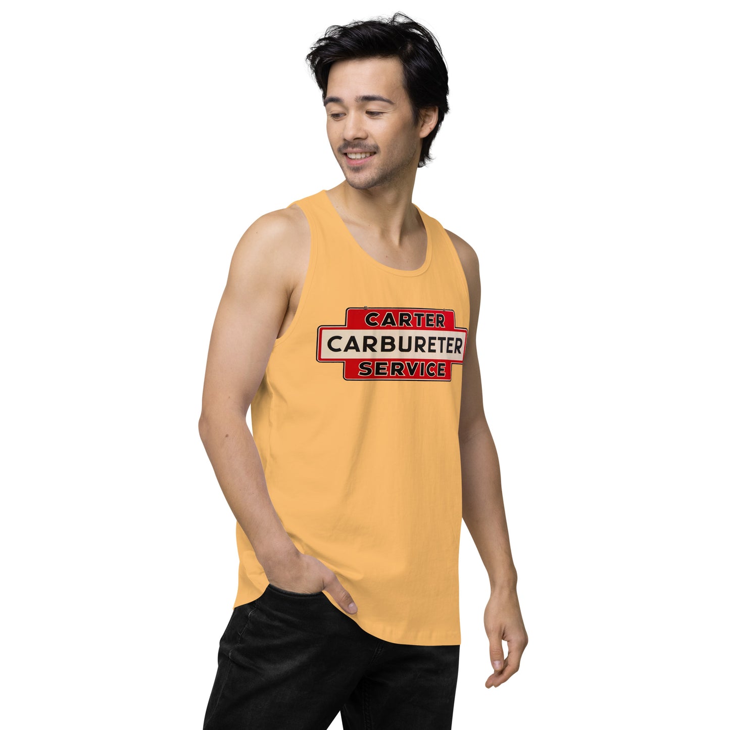 Carter Carbs Tin Style Shop Sign Men’s premium tank top