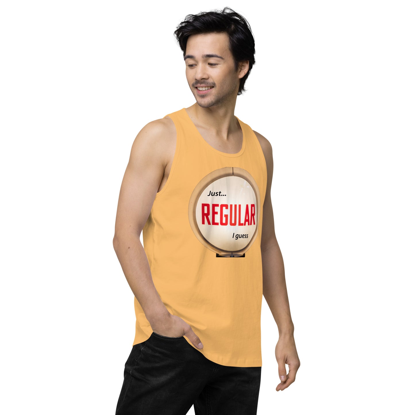 Retro Gas Globe Style Regular Men’s premium tank top