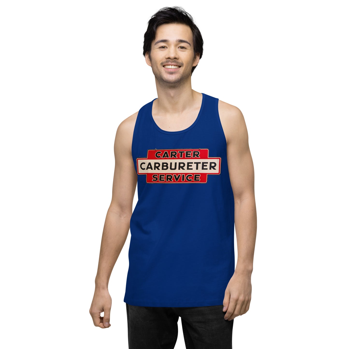 Carter Carbs Tin Style Shop Sign Men’s premium tank top