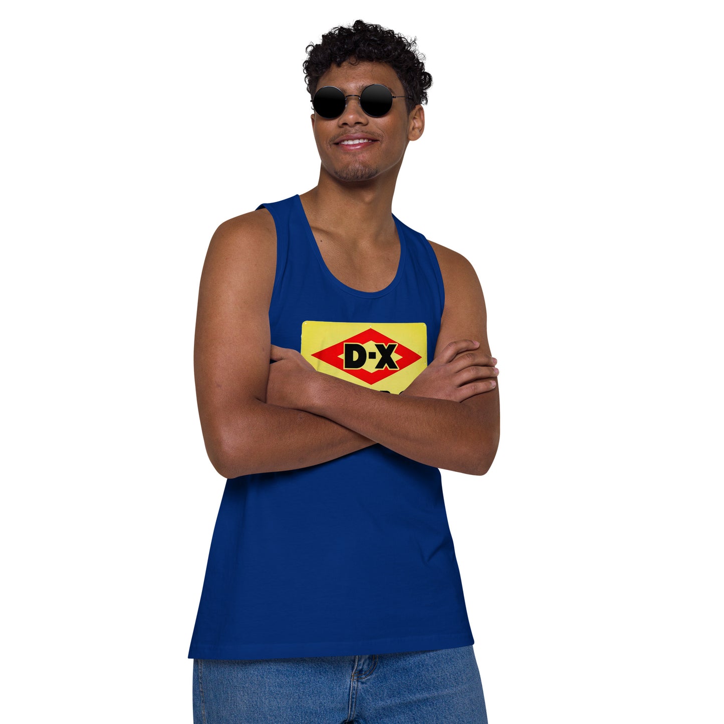 DX Oil Vintage Sign Style Men’s premium tank top