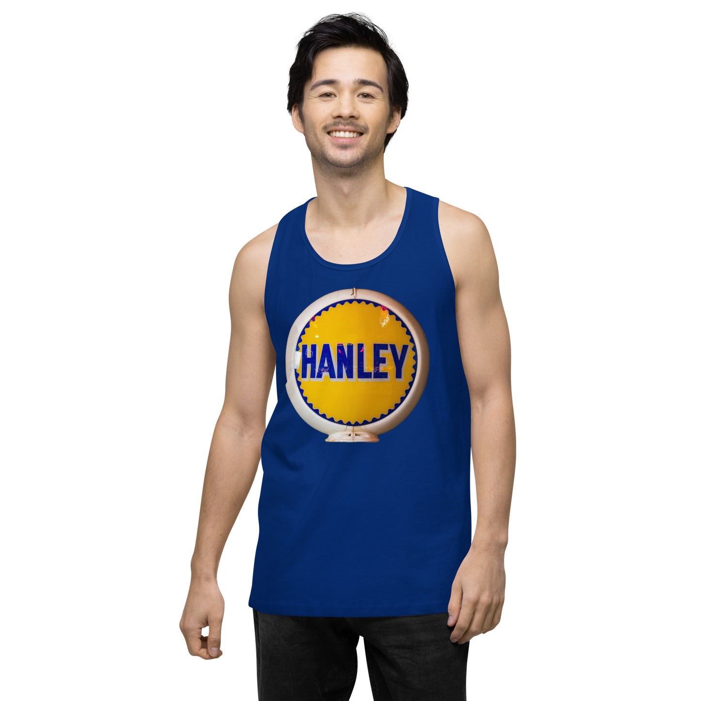 Retro Gas Globe Handly Men’s premium tank top