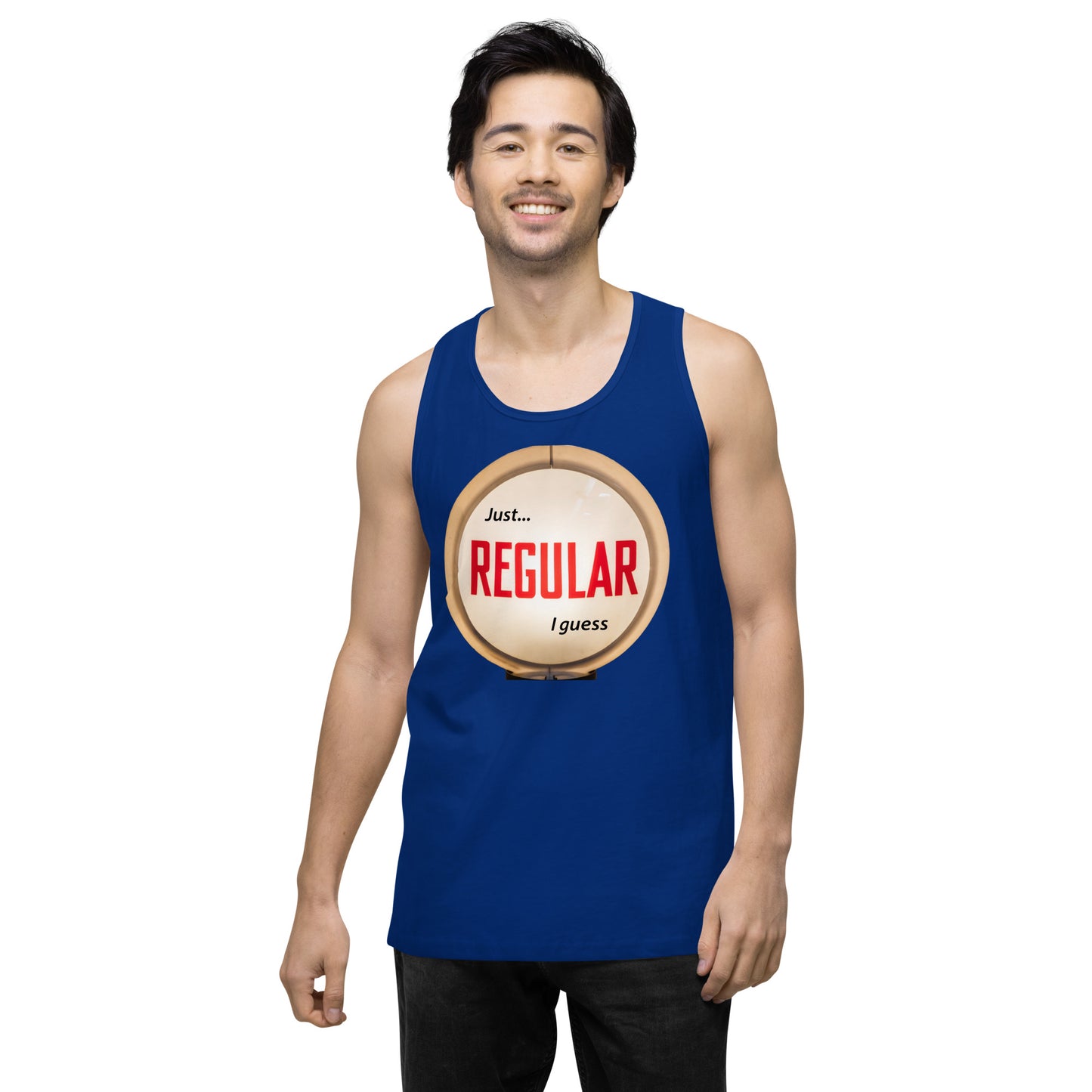 Retro Gas Globe Style Regular Men’s premium tank top