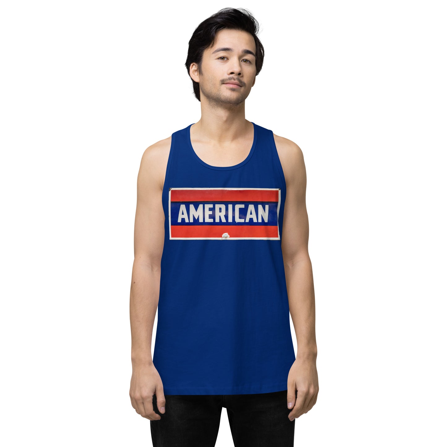 American Sign Porcelain Vintage Style Men’s premium tank top