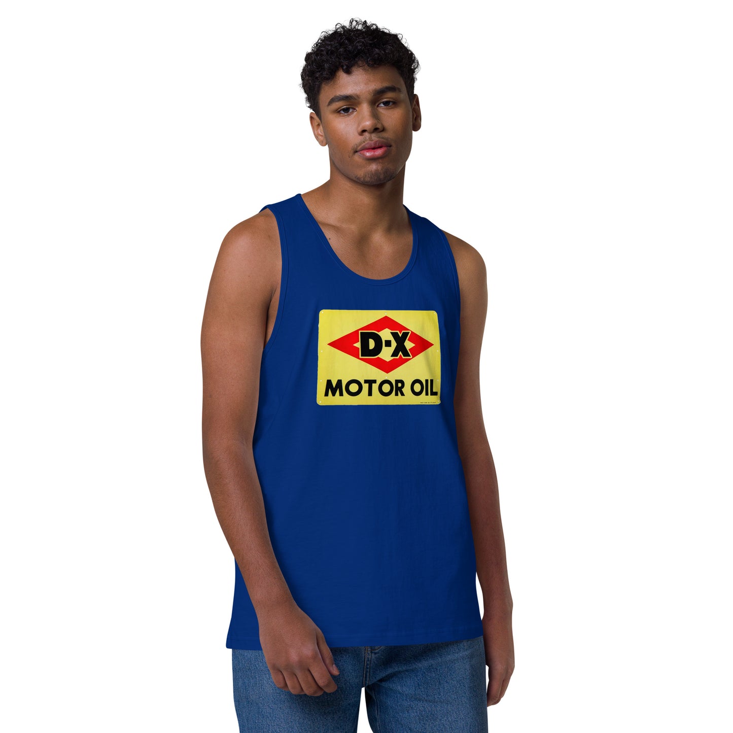 DX Oil Vintage Sign Style Men’s premium tank top