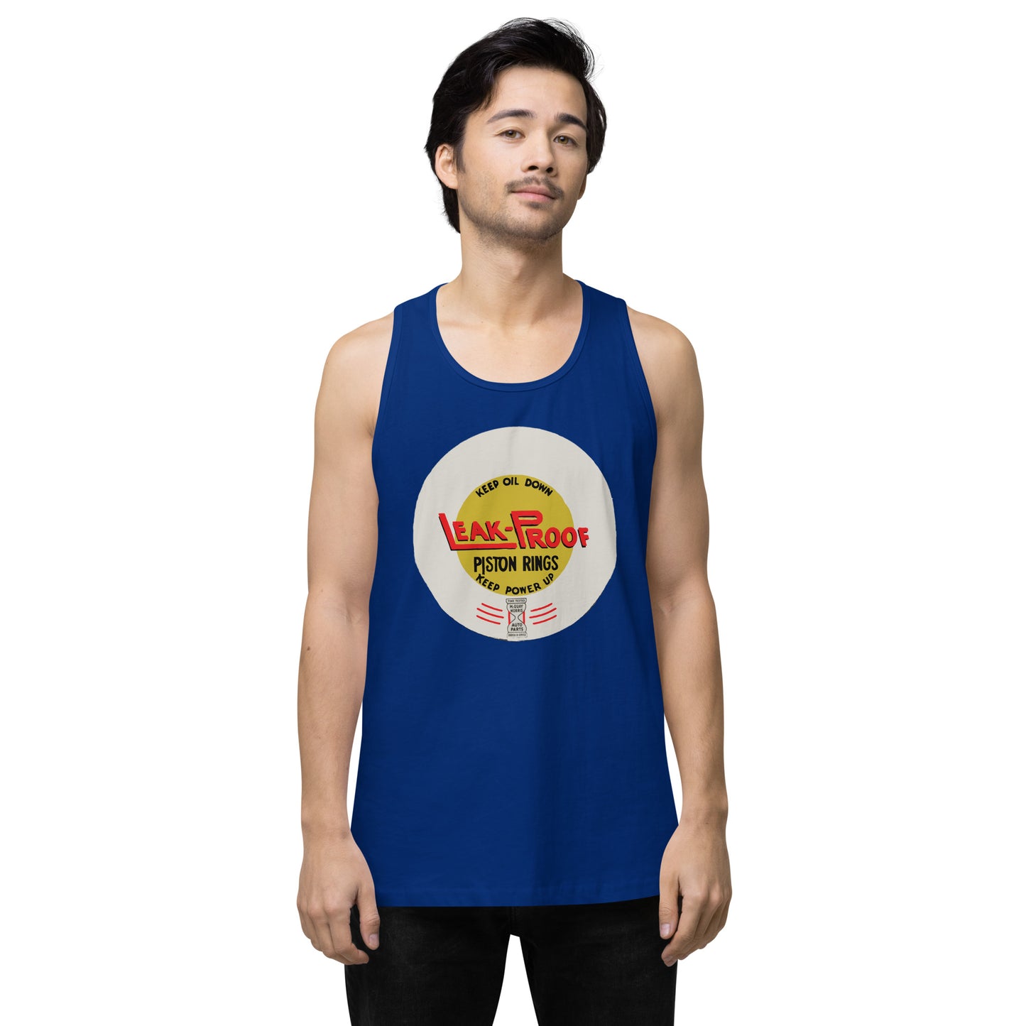 Leak-proof Vintage Oil Can Patina Style premium tank top