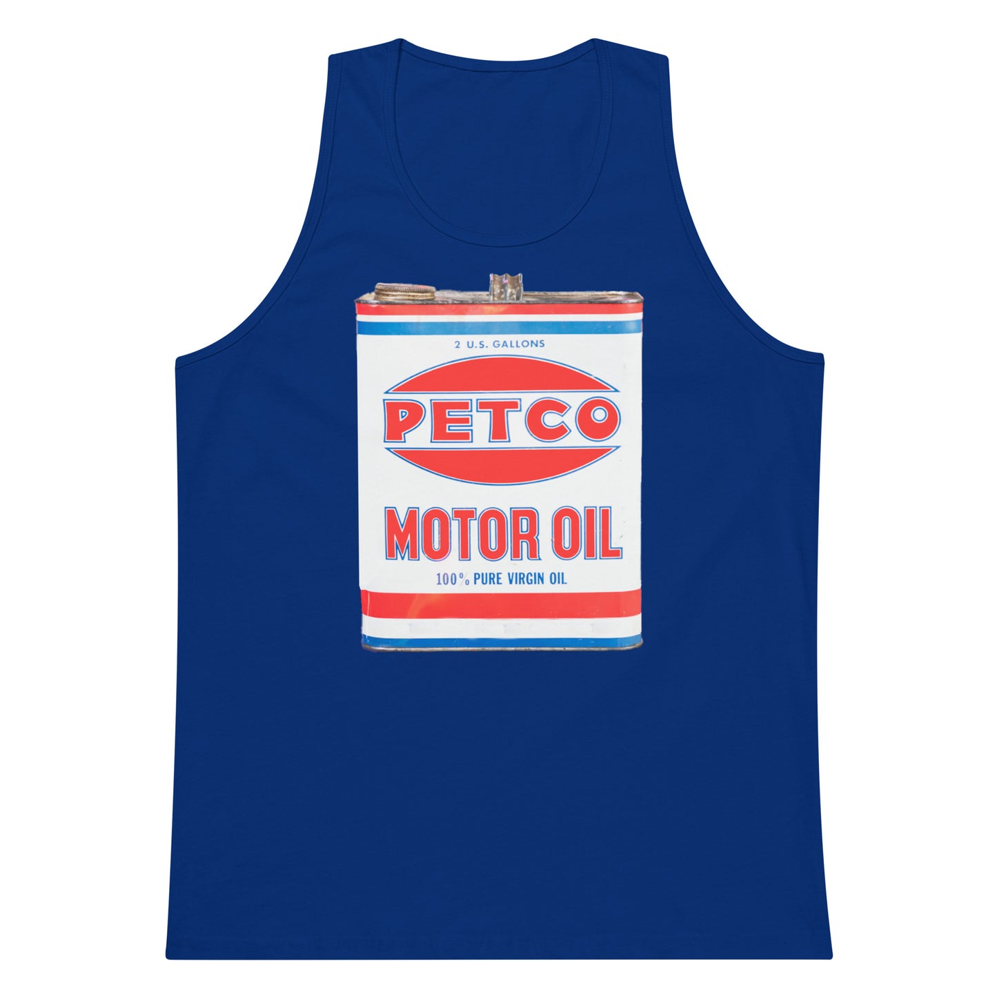 Vintage Petco Oil Can Men’s premium tank top