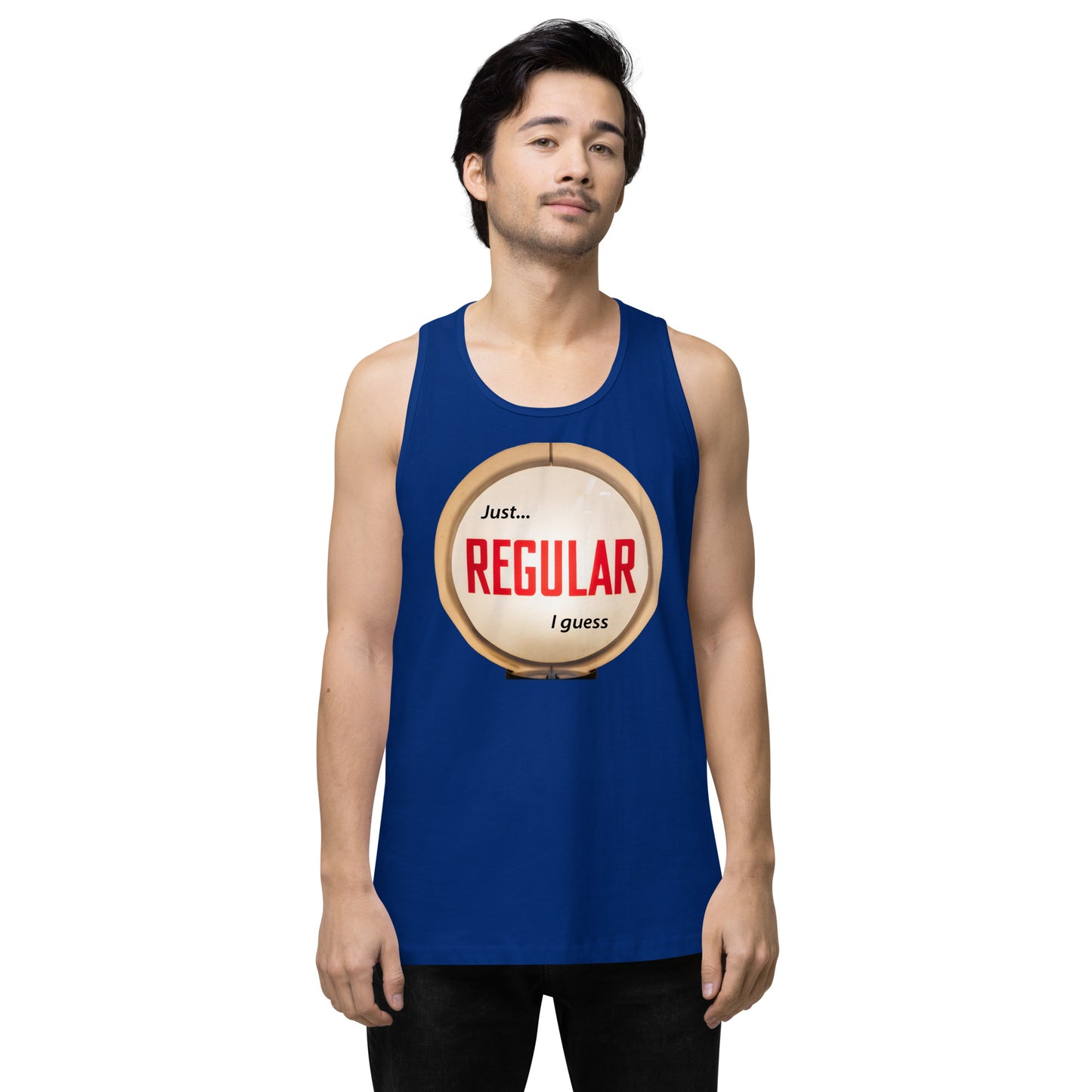 Retro Gas Globe Style Regular Men’s premium tank top