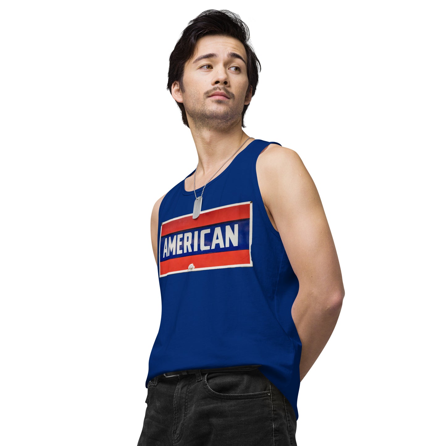 American Sign Porcelain Vintage Style Men’s premium tank top