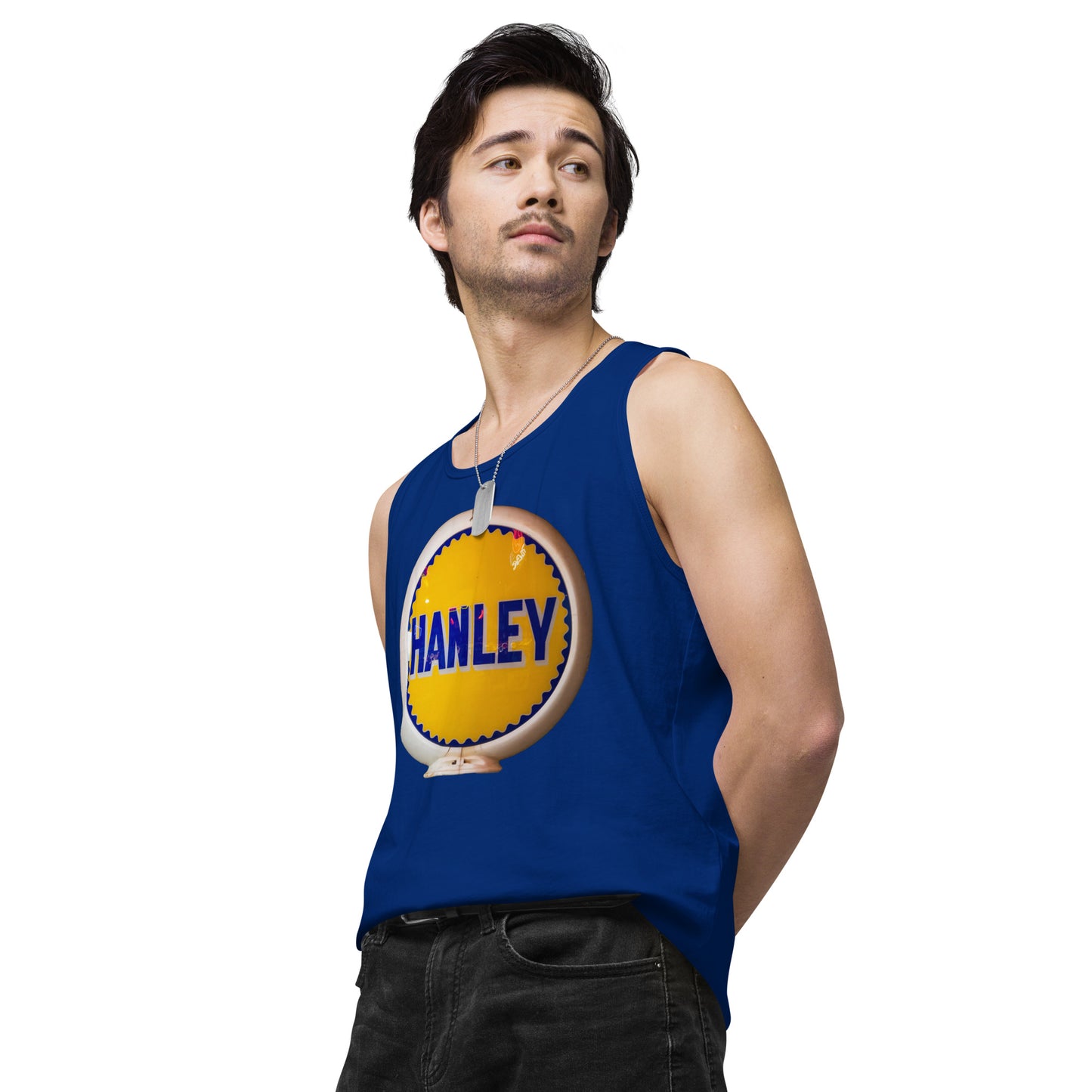 Retro Gas Globe Handly Men’s premium tank top