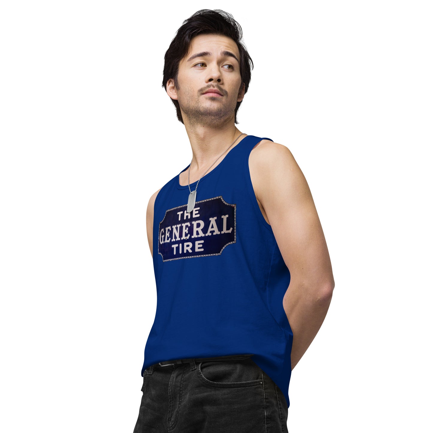 Vintage Tire Tin Style Men’s premium tank top