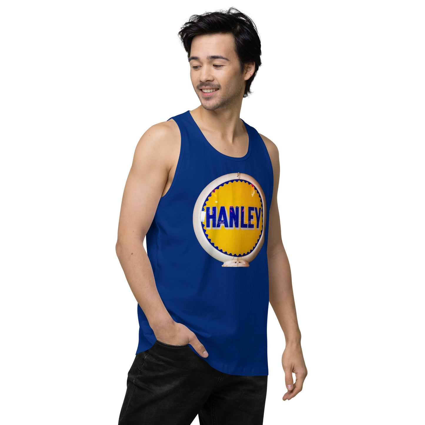 Retro Gas Globe Handly Men’s premium tank top