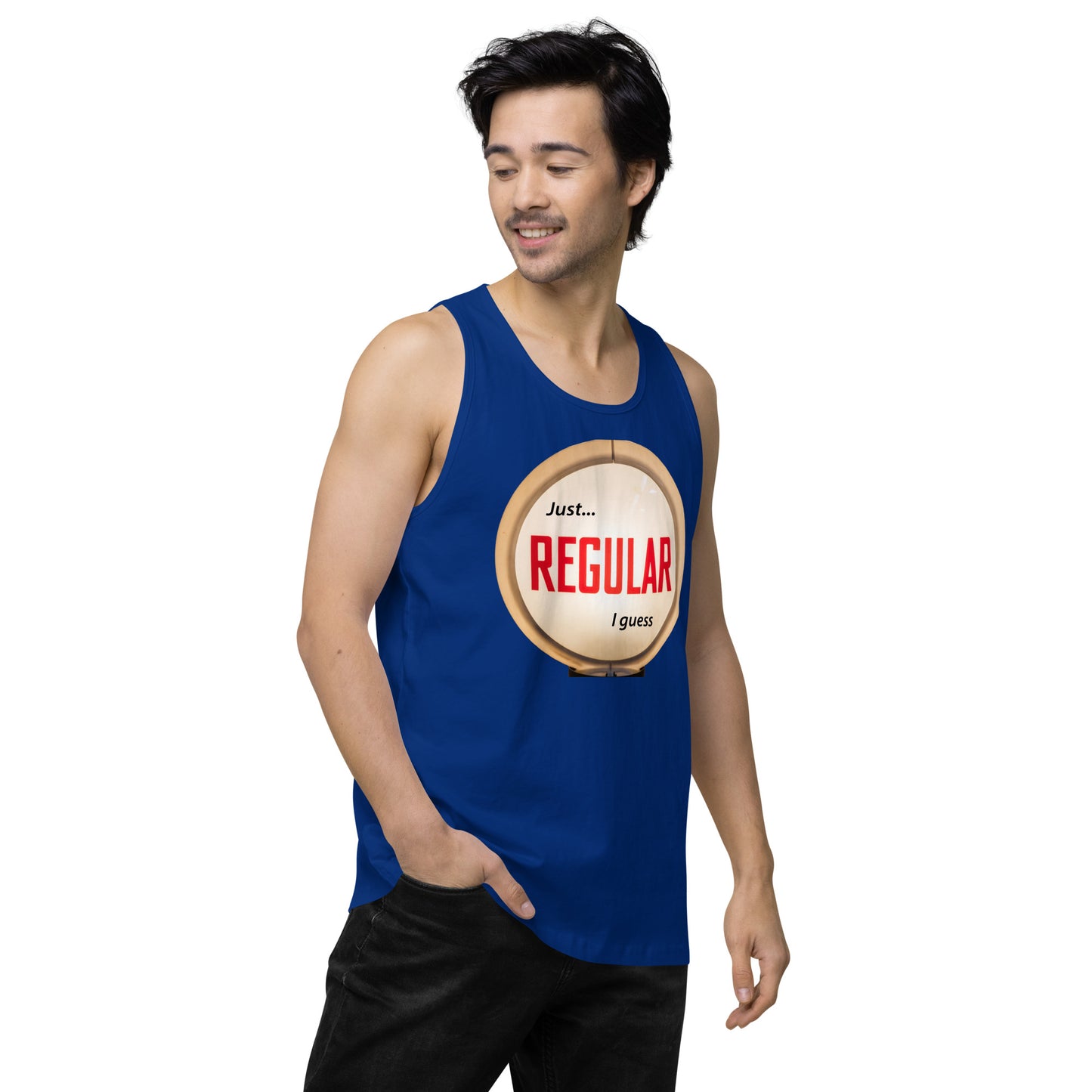 Retro Gas Globe Style Regular Men’s premium tank top