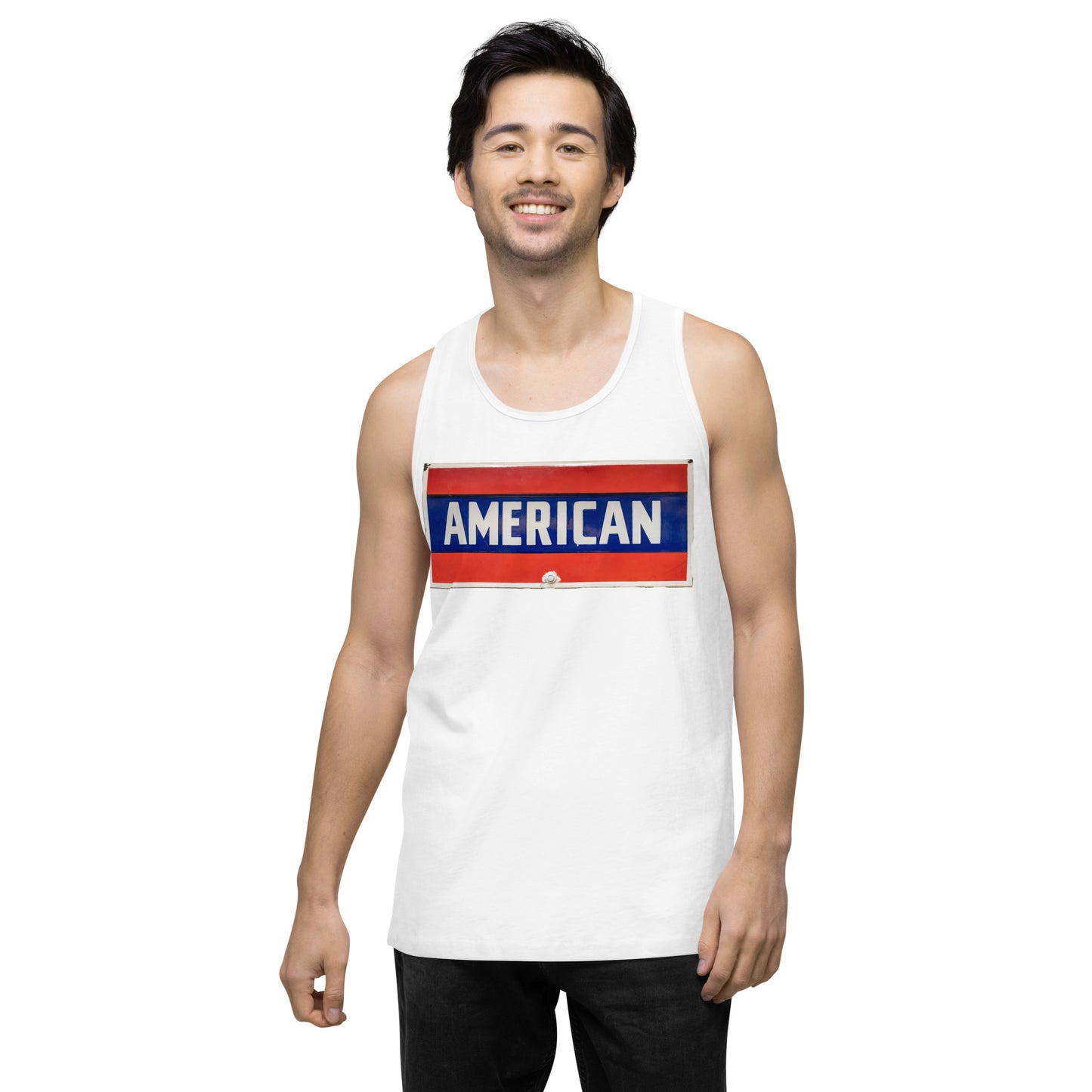 American Sign Porcelain Vintage Style Men’s premium tank top