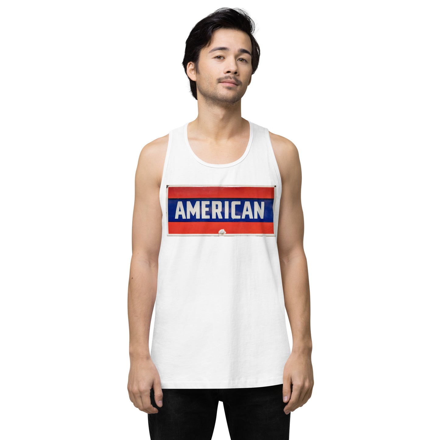 American Sign Porcelain Vintage Style Men’s premium tank top