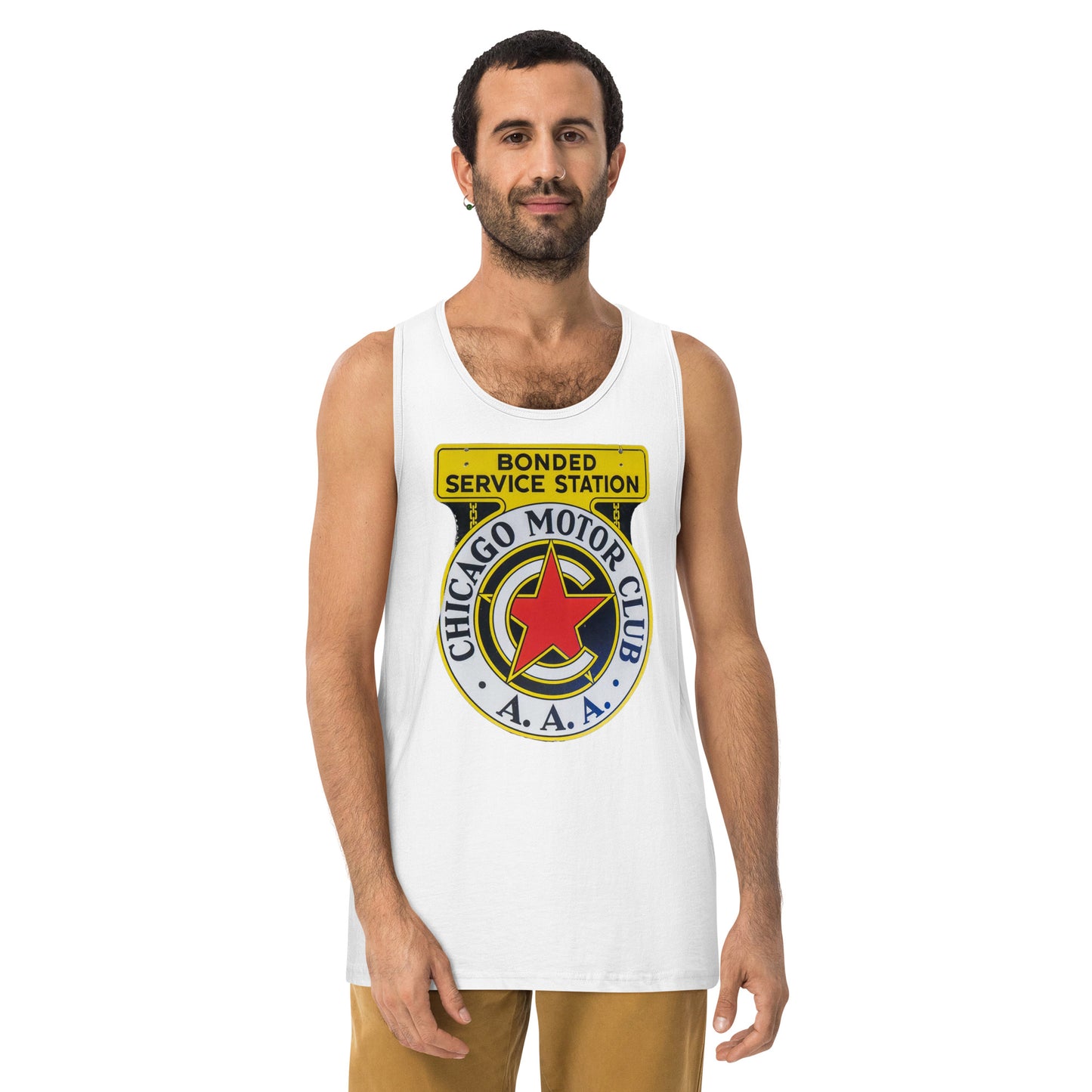 Chicago Motor Club Tin Style Men’s premium tank top