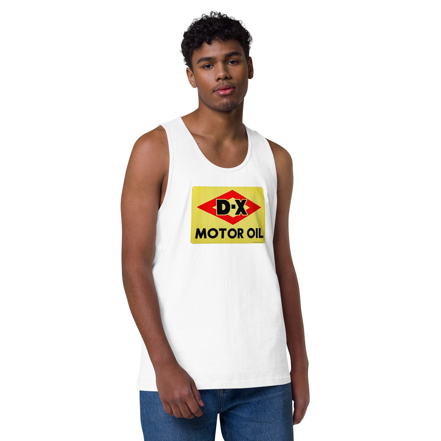 DX Oil Vintage Sign Style Men’s premium tank top