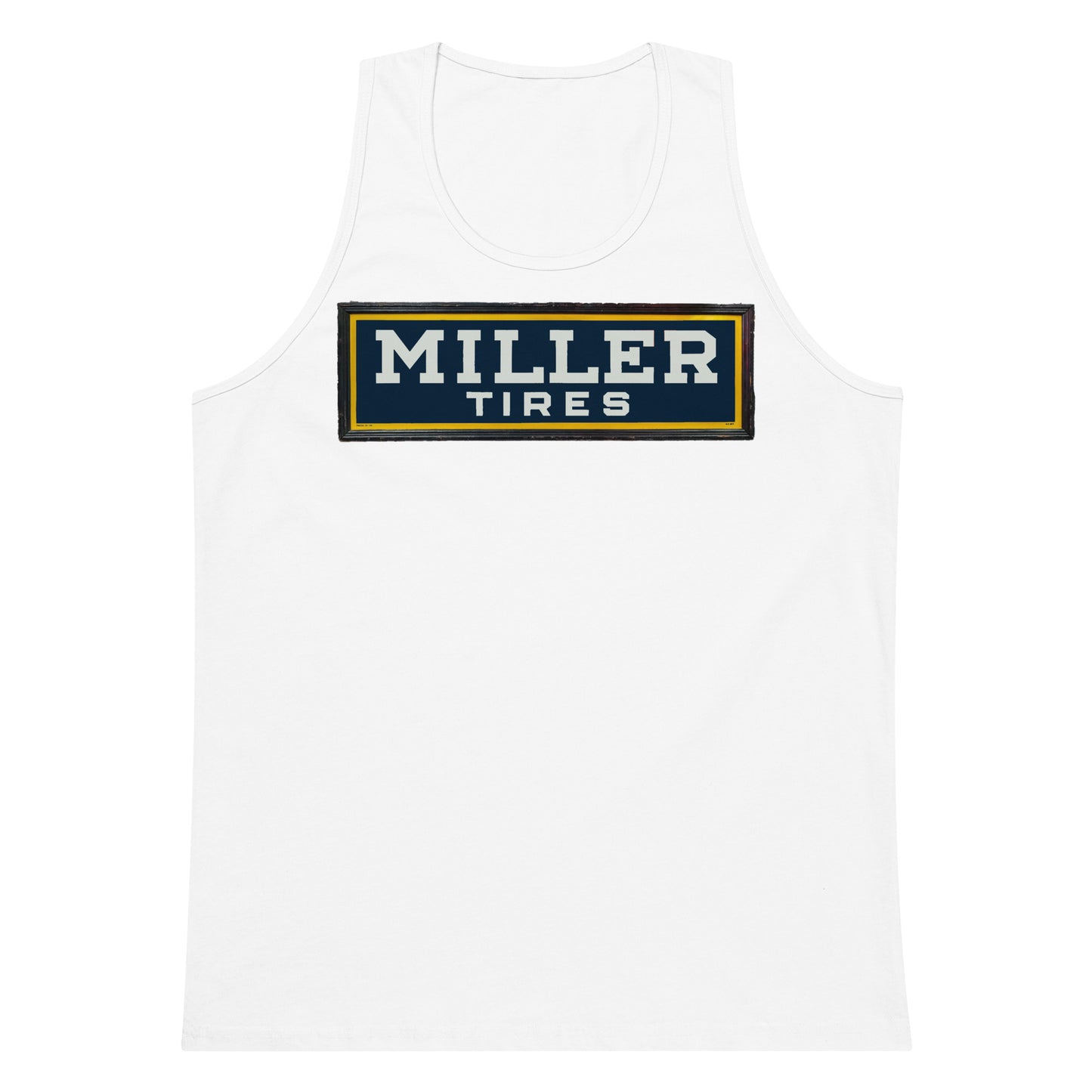 Vintage Miller Tire Sign Men’s premium tank top