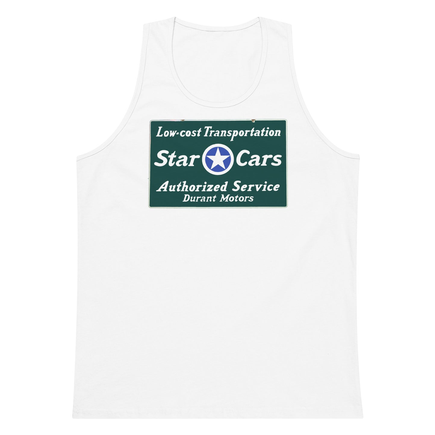 Retro Star Cars Porcelin Style Painted Men’s premium tank top