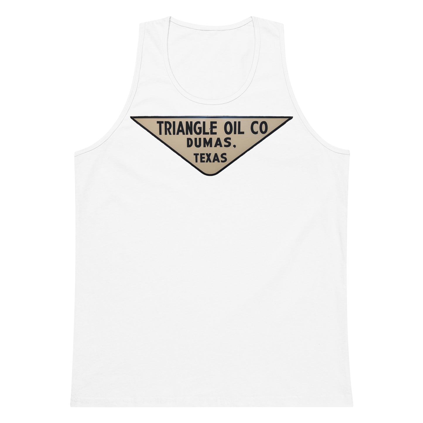 Retro Triangle Oil Company Tin Style Men’s premium tank top