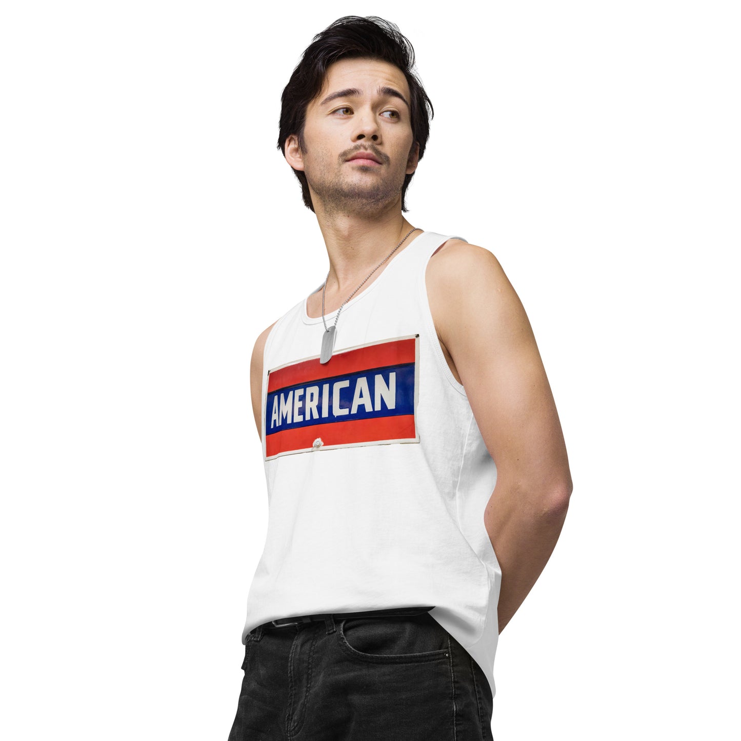 American Sign Porcelain Vintage Style Men’s premium tank top