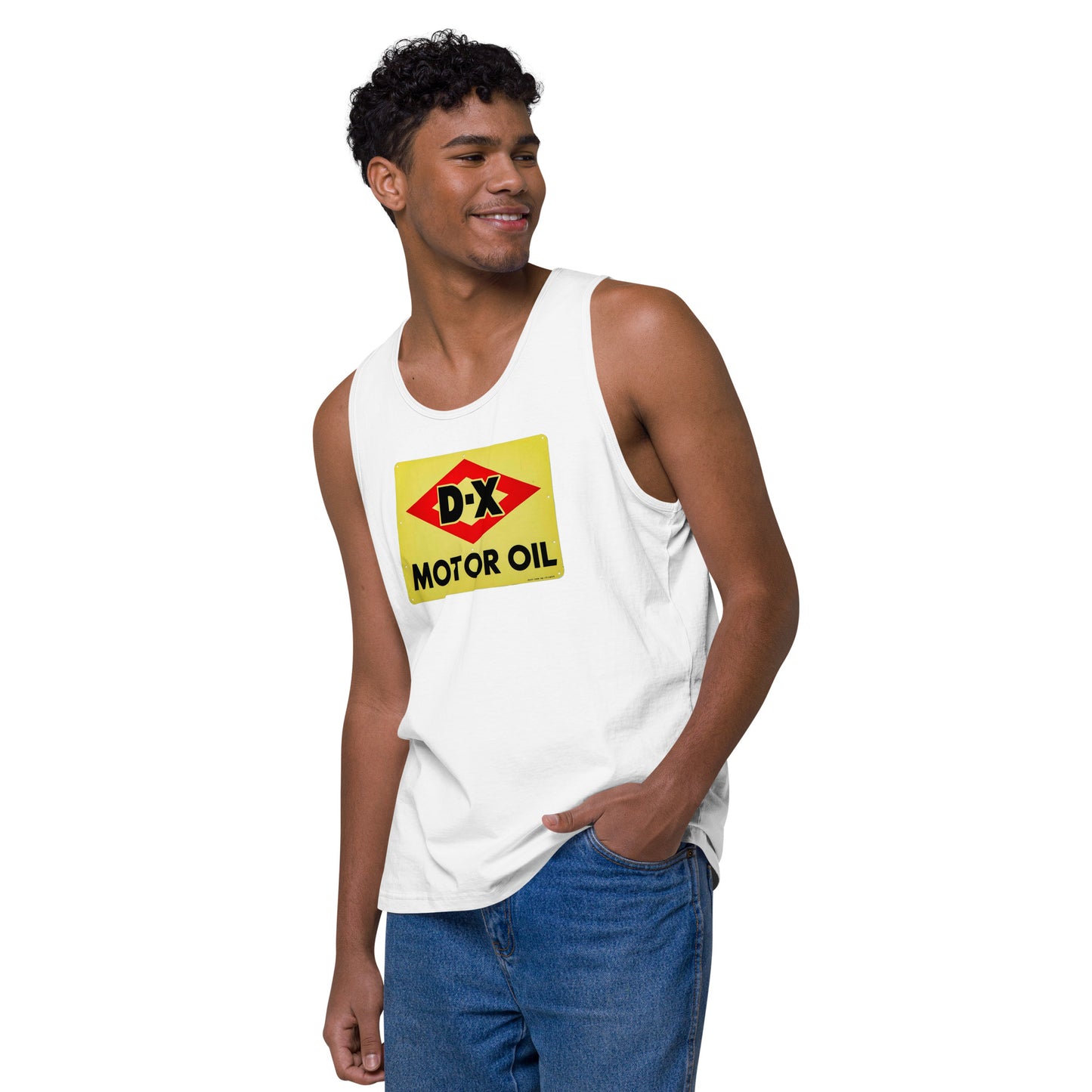 DX Oil Vintage Sign Style Men’s premium tank top