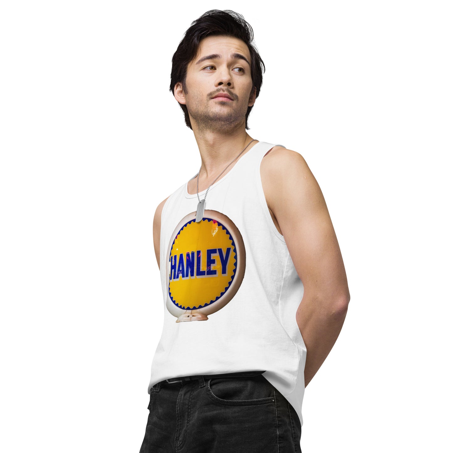 Retro Gas Globe Handly Men’s premium tank top